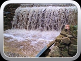 Hawkshead House waterfall